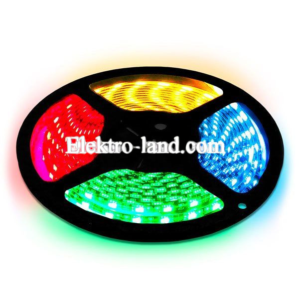 Светодиодная лента B-LED 5050-60 RGB IP65  многоцветная, герметичная, 1м
